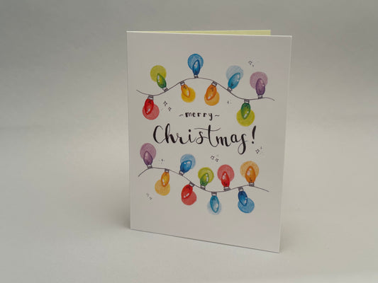 "Sparkling Christmas Lights" Greeting Card