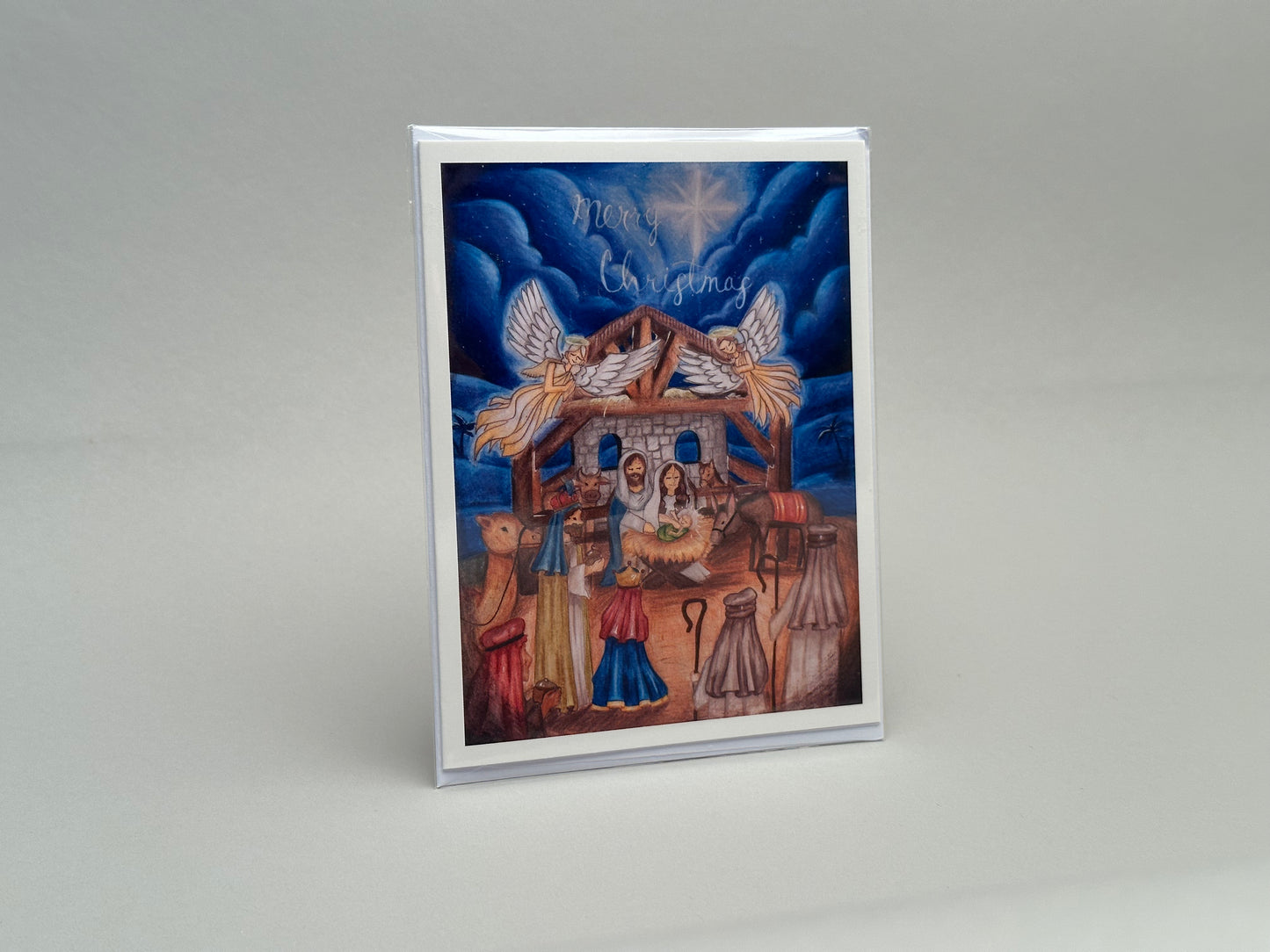 "Merry Christmas Nativity Scene" Greeting Card 2022