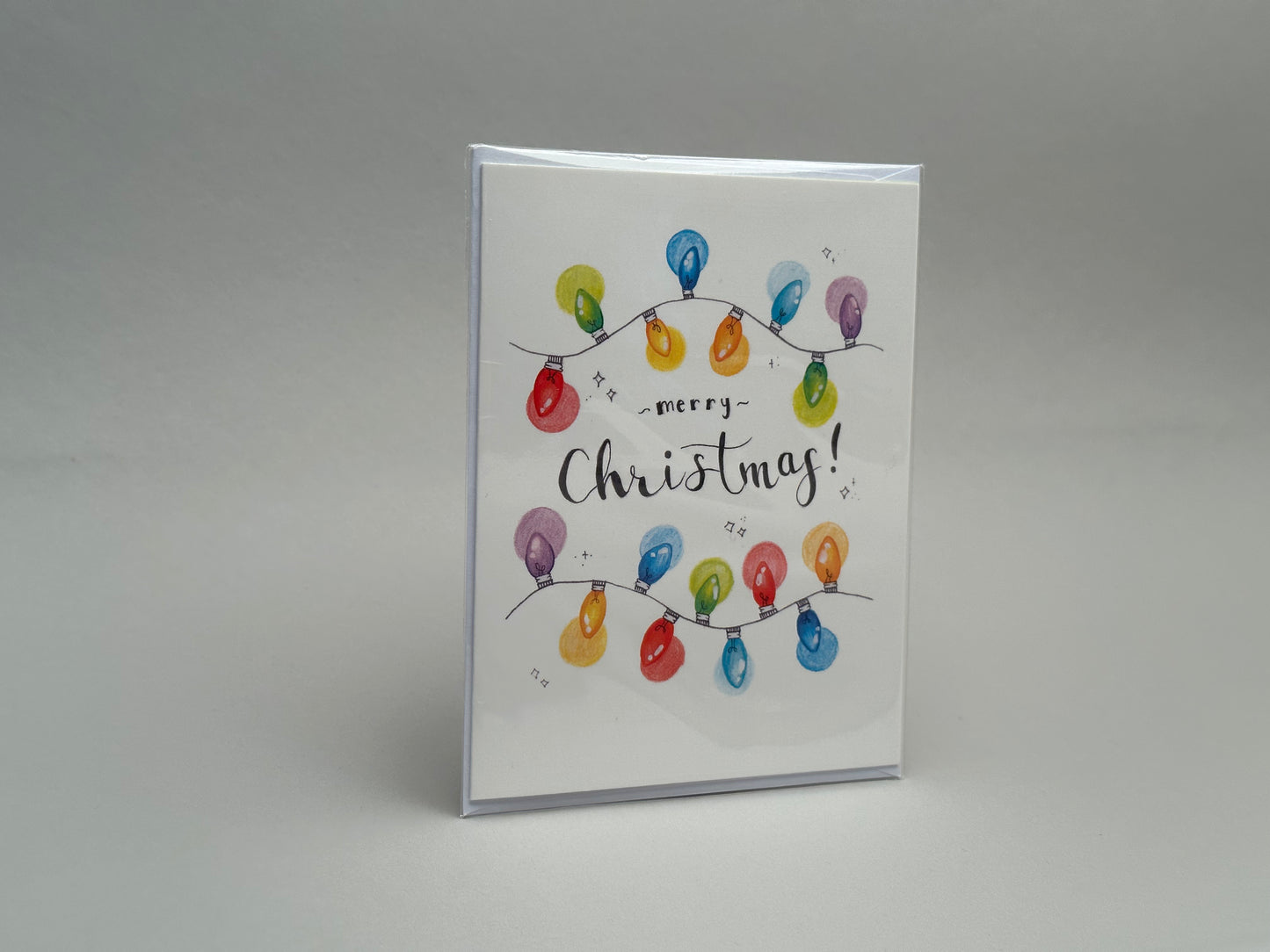 "Sparkling Christmas Lights" Greeting Card